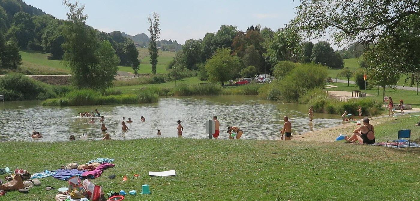 Vue du lac de Lalleyriat